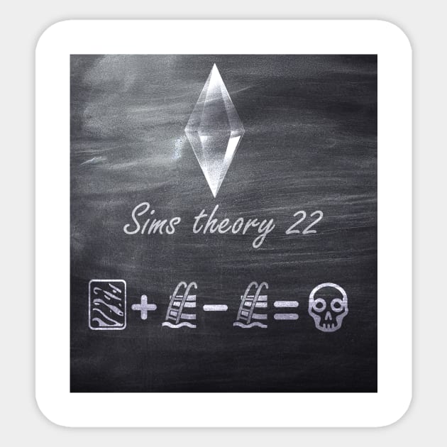 sims theory 22 Sticker by CaptainNuts